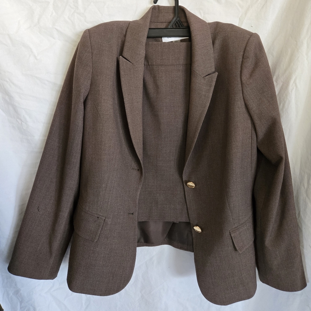 Women's Brown Suit- Jacket and Skirt